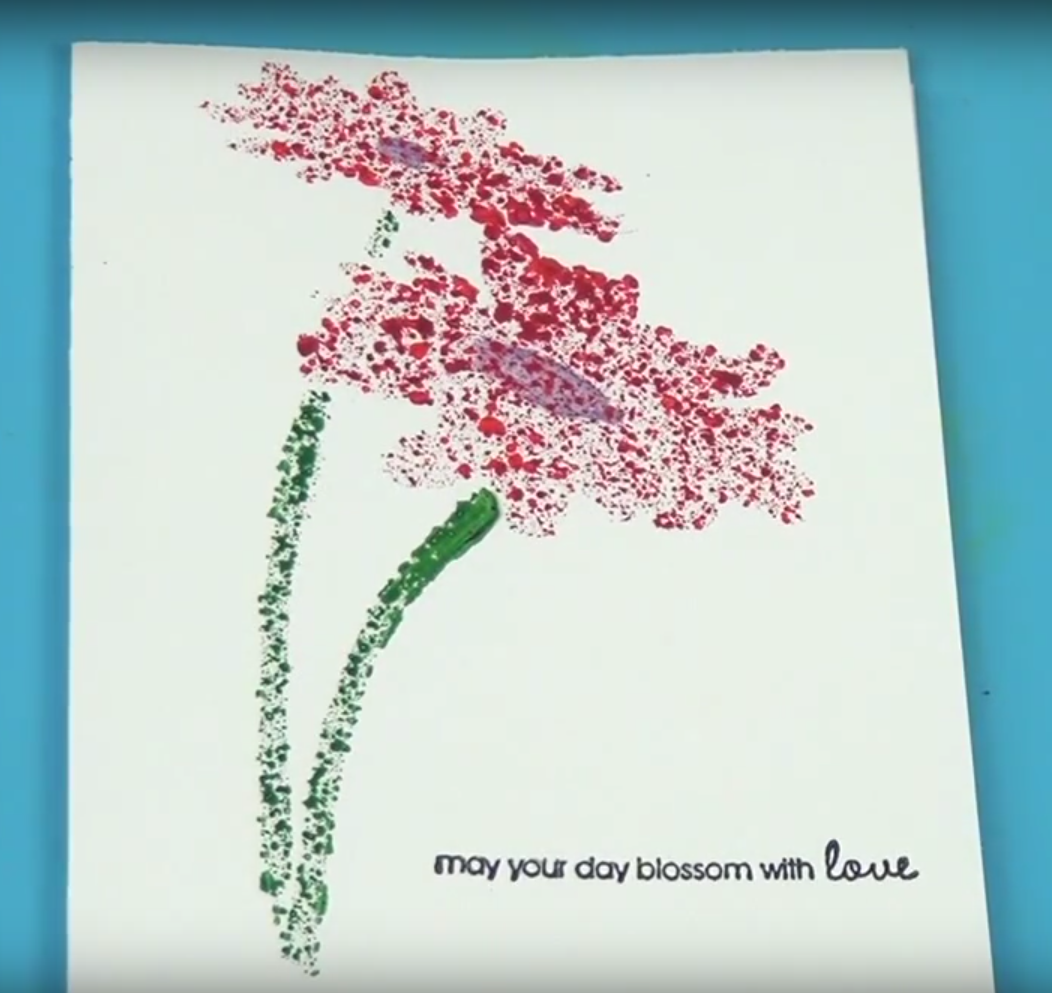 irRESISTible Poppy Card with a Stencil